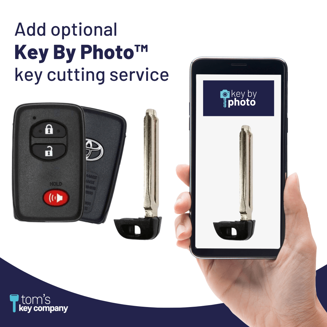 2010-2019 Toyota 4Runner / New 3-Button OEM Smart Key FOB (HYQ14ACX-3B-FOB-BLACK-LOGO) - Tom's Key Company