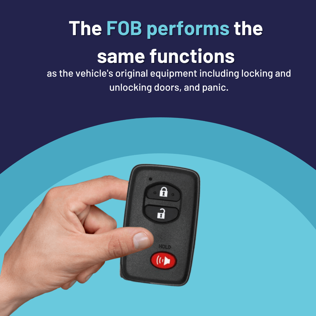 2010-2019 Toyota 4Runner / New 3-Button OEM Smart Key FOB (HYQ14ACX-3B-FOB-BLACK-LOGO) - Tom's Key Company