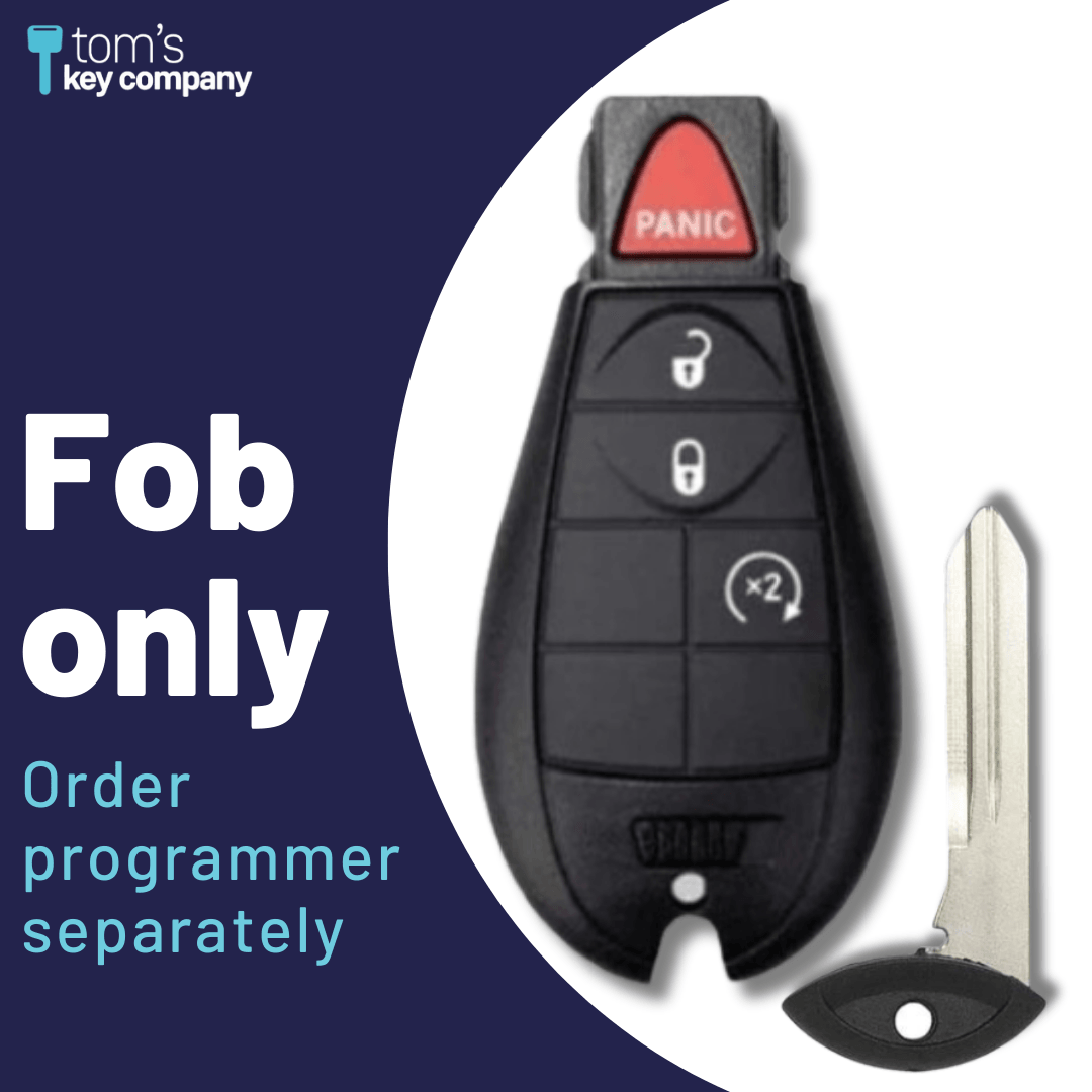 2013-2017 Dodge Ram 4-Button Smart Key Fob (GQ453T-4B-FOB) - Tom's Key Company