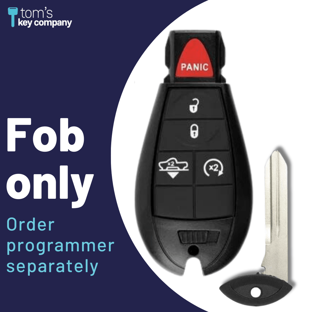 2013-2017 Dodge Ram 5-Button Smart Key Fob (GQ453T-5B-FOB) - Tom's Key Company