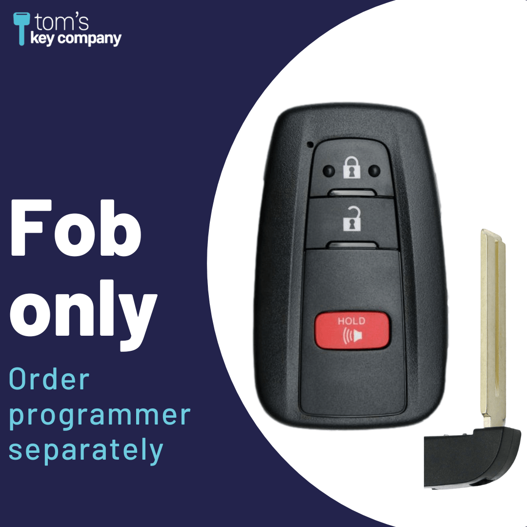 2018-2021 Toyota C-HR 3-Button Smart Key FOB (MOZBR1ET-3B-FOB) - Tom's Key Company