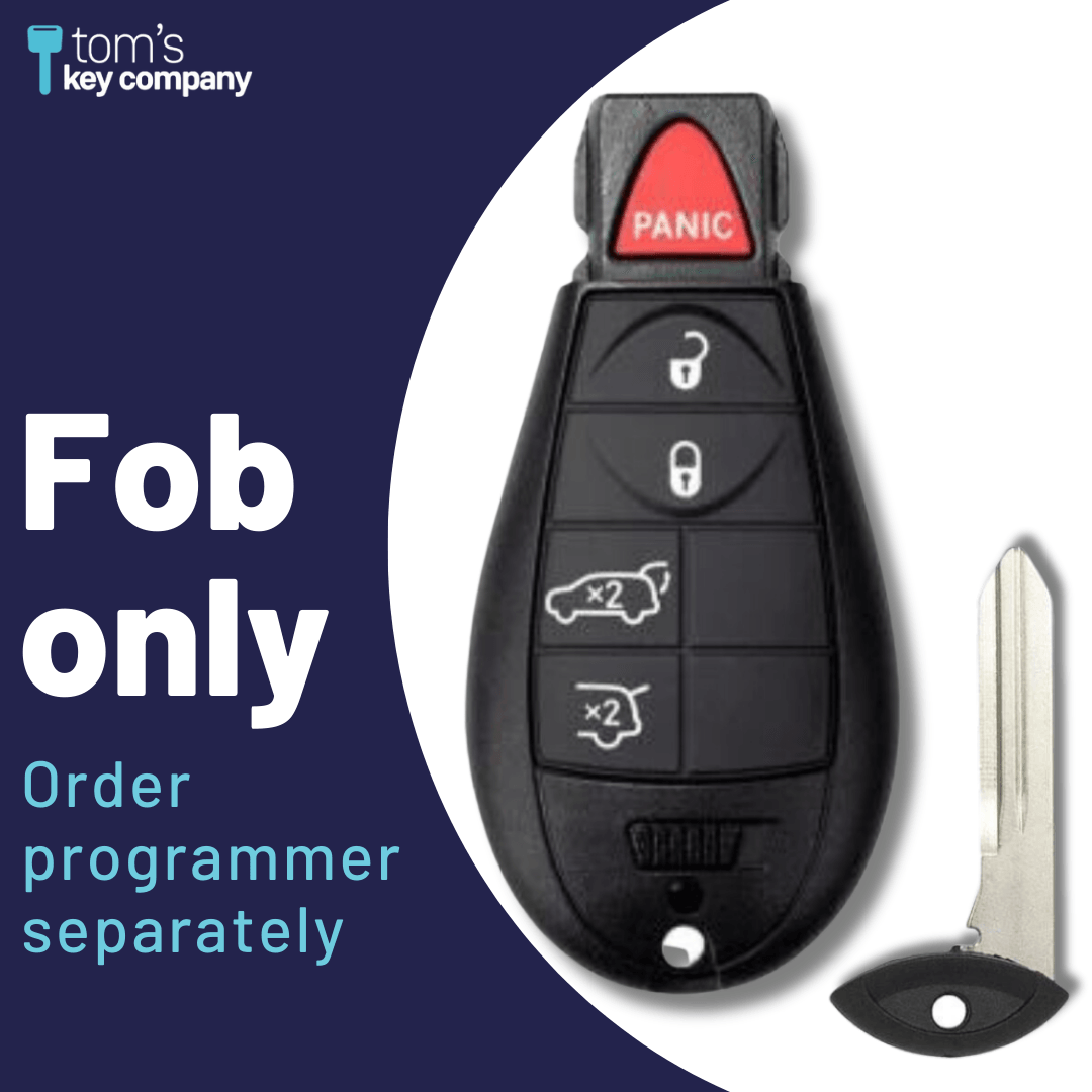 5 Button Jeep Smart Key Fob (IYZC01C-5B-TT-FOB) - Tom's Key Company