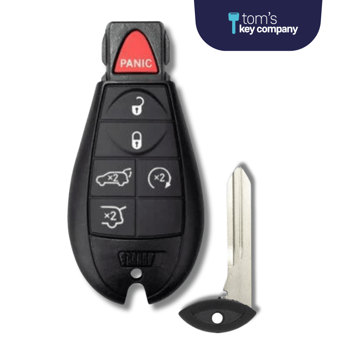 6 Button Jeep Smart Key Fob (IYZC01C-6B-RSTT-FOB) - Tom's Key Company