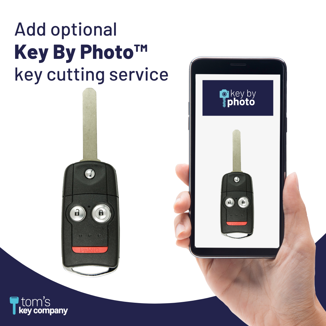 Brand New Aftermarket 3-Button Remote Key with Lock, Unlock, Panic for Select Acura Vehicles (ACUCK-3B-888-K)