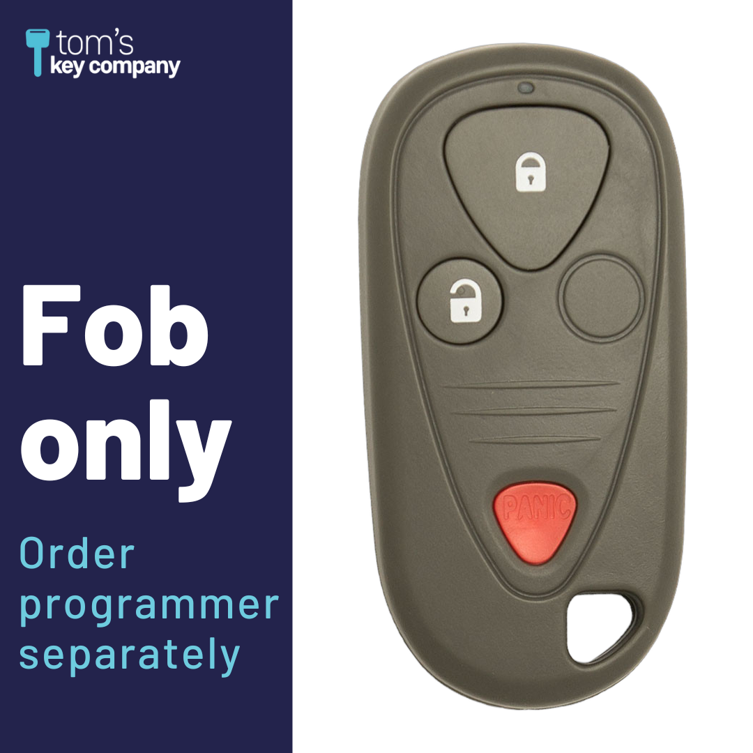 Brand New Aftermarket 3-Button Remote Fob with Lock, Unlock, Panic for Select Acura Vehicles (ACUFOB-3B-863-K)