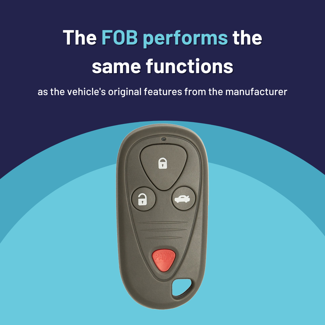 Ultimate Remote FOB Bundle with Programming Tool and Aftermarket 4 Button Remote FOB for Select Acura Vehicles (ACUFOB-4B-887-K-UKB)