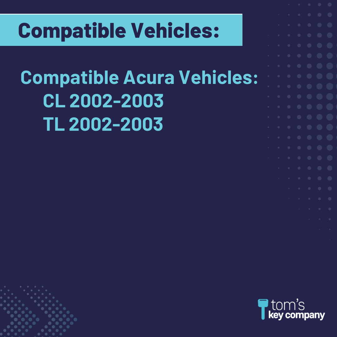 Brand New Aftermarket 4-Button Remote Fob with Lock, Unlock, Trunk, Panic for Select Acura Vehicles (ACUFOB-4B-887-K)