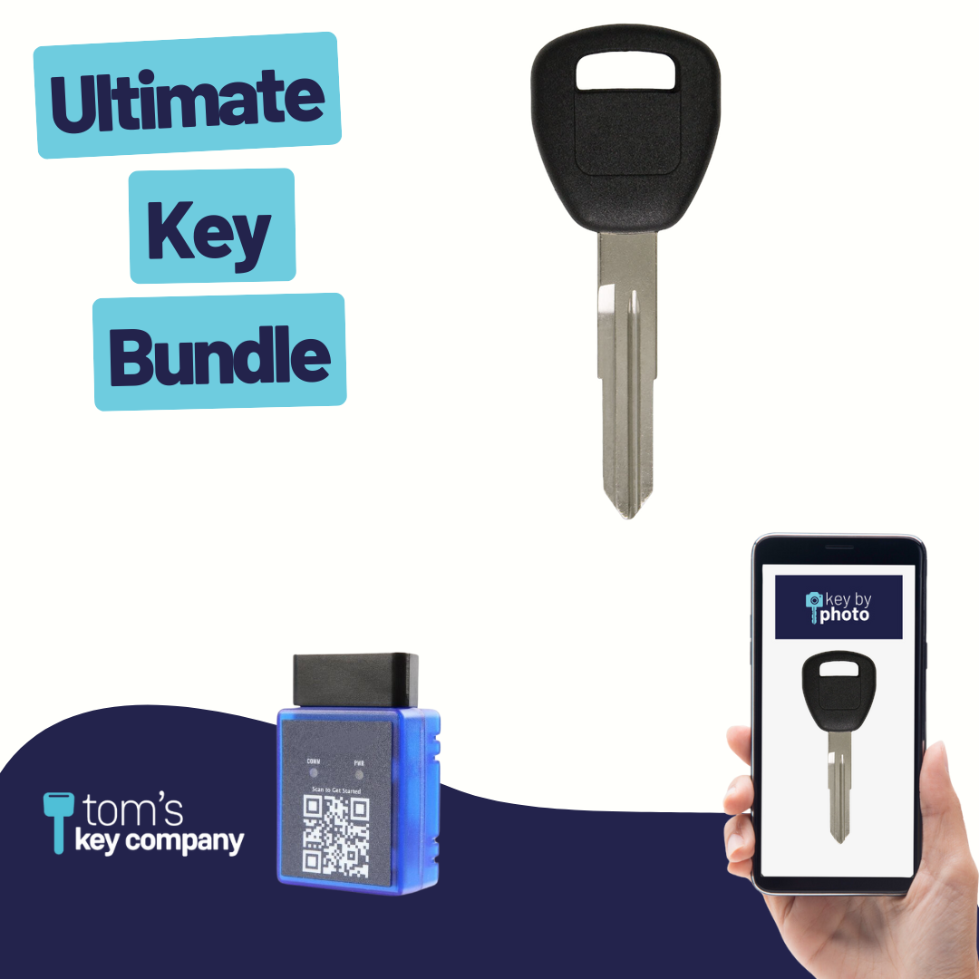 Ultimate Key Bundle with Programming Tool, Aftermarket Transponder Key and Key By Photo for Select Acura and Honda Vehicles (ACUKEY-HD106-UKB)