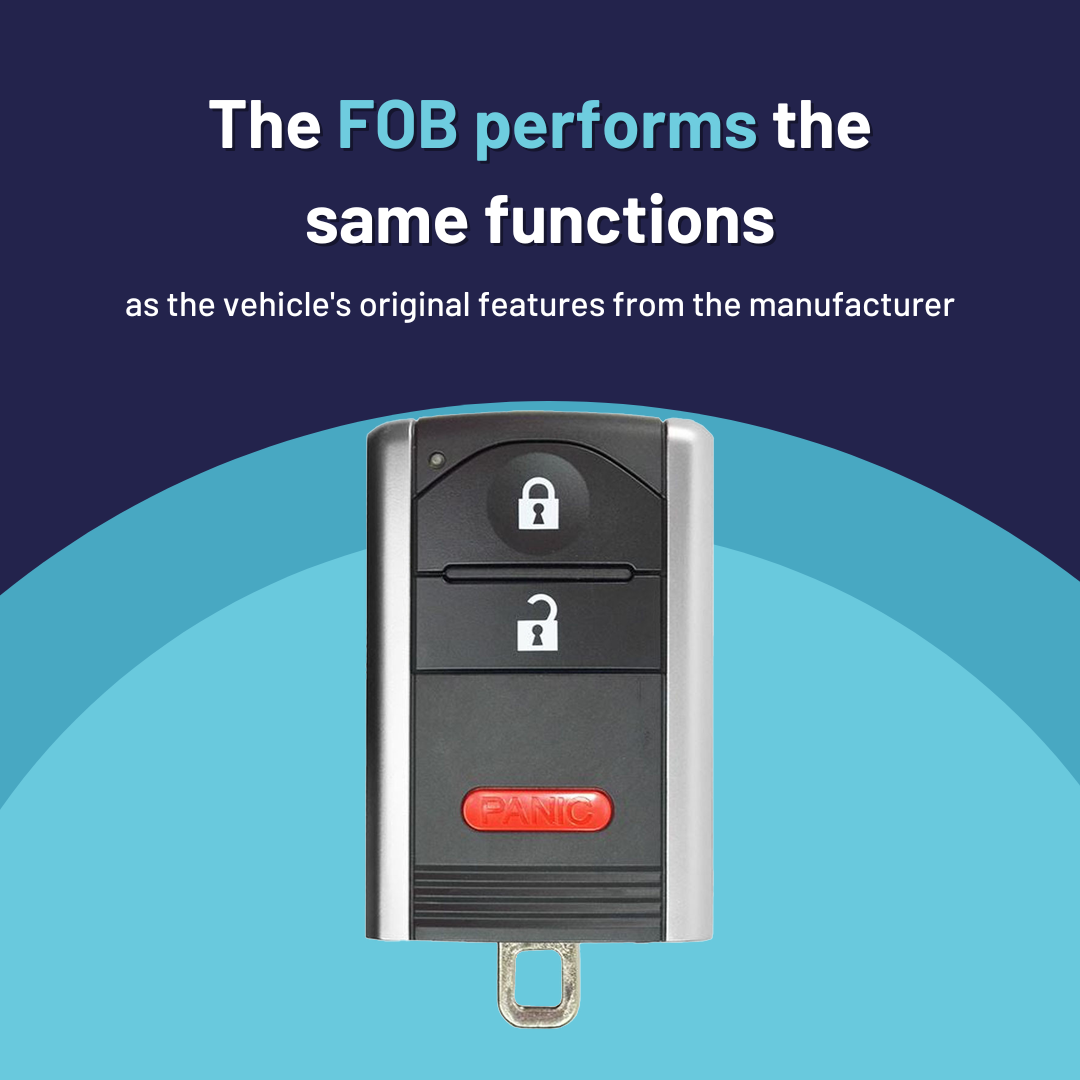 Ultimate Smart Key Bundle with Programming Tool, Refurbished 3-Button Smart Key Fob and Key By Photo for Select Acura Vehicles (ACUSK-3B-909-RC-K-UKB)