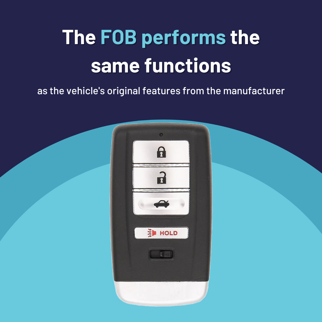 Ultimate Smart Key Bundle with Programming Tool, Refurbished 4-Button Smart Key Fob and Key By Photo for Select Acura Vehicles (ACUSK-4B-553-REF-K-UKB)