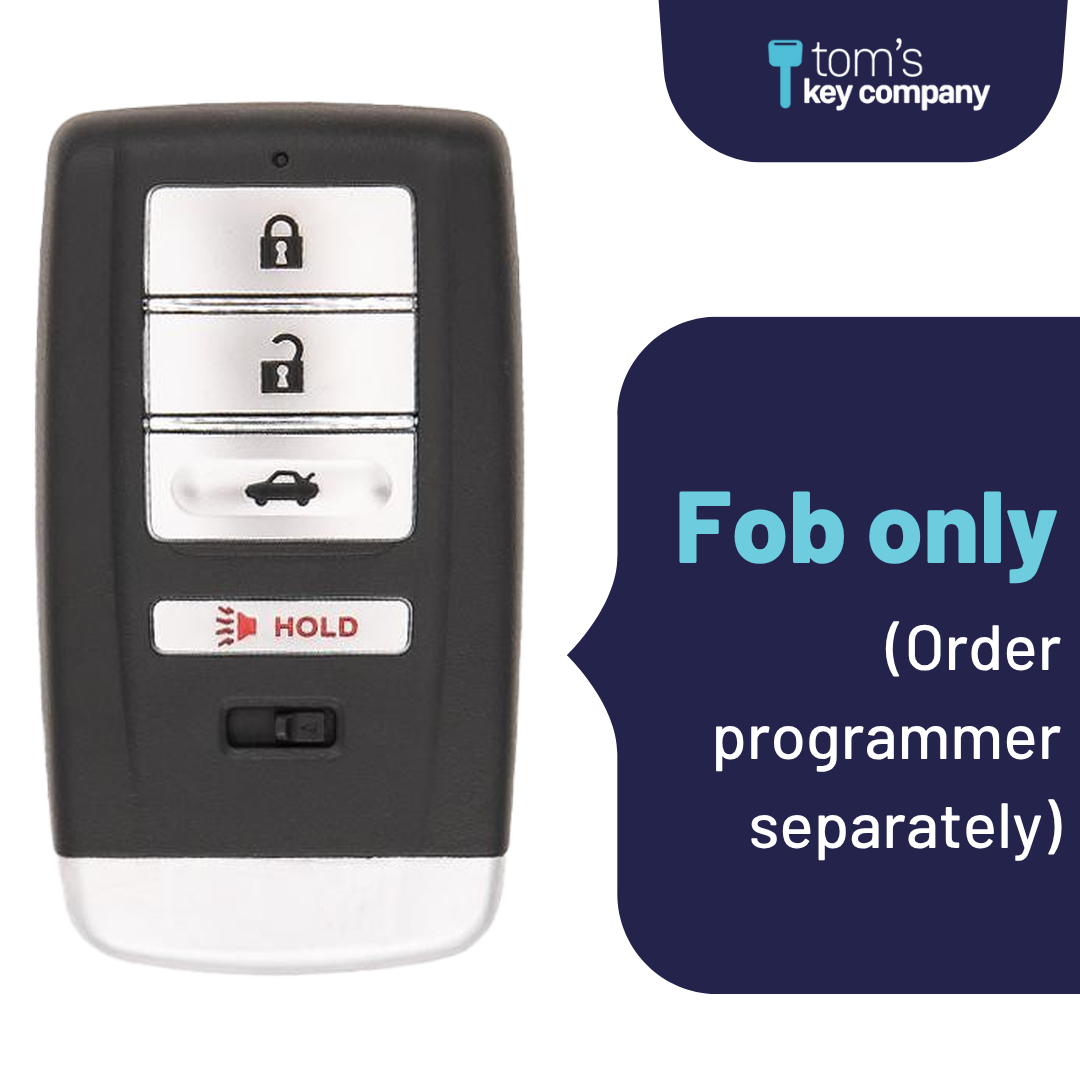 Like New Refurbished 4-Button Smart Key Fob with Lock, Unlock, Trunk, Panic for Select Acura Vehicles (ACUSK-4B-553-REF-K)