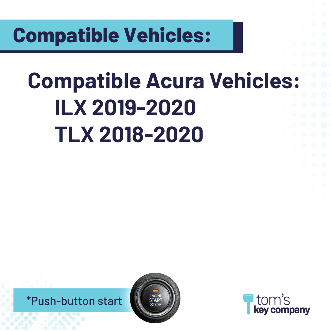 Ultimate Smart Key Bundle with Programming Tool, Refurbished 4-Button Smart Key Fob and Key By Photo for Select Acura Vehicles (ACUSK-4B-TR-917-REF-K-UKB)