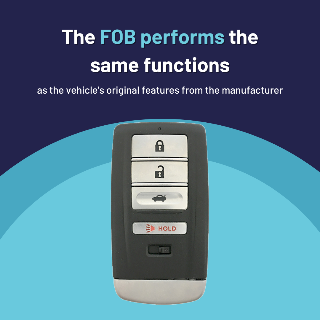 Ultimate Smart Key Bundle with Programming Tool, Refurbished 4-Button Smart Key Fob and Key By Photo for Select Acura Vehicles (ACUSK-4B-TR-917-REF-K-UKB)