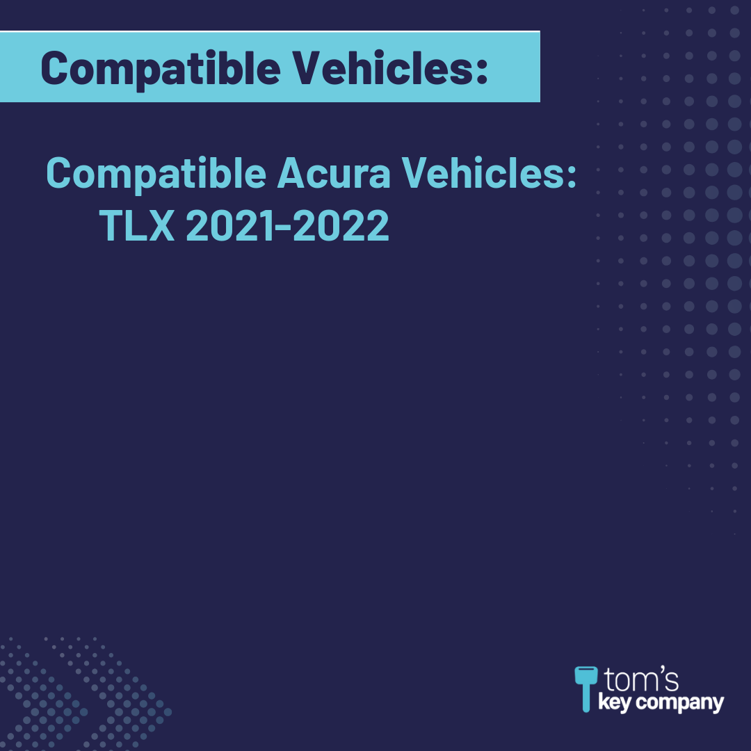 Like New Refurbished 4-Button Smart Key Fob with Lock, Unlock, Trunk, Panic for Select Acura Vehicles (ACUSK-4B-TR-924-REF-K)