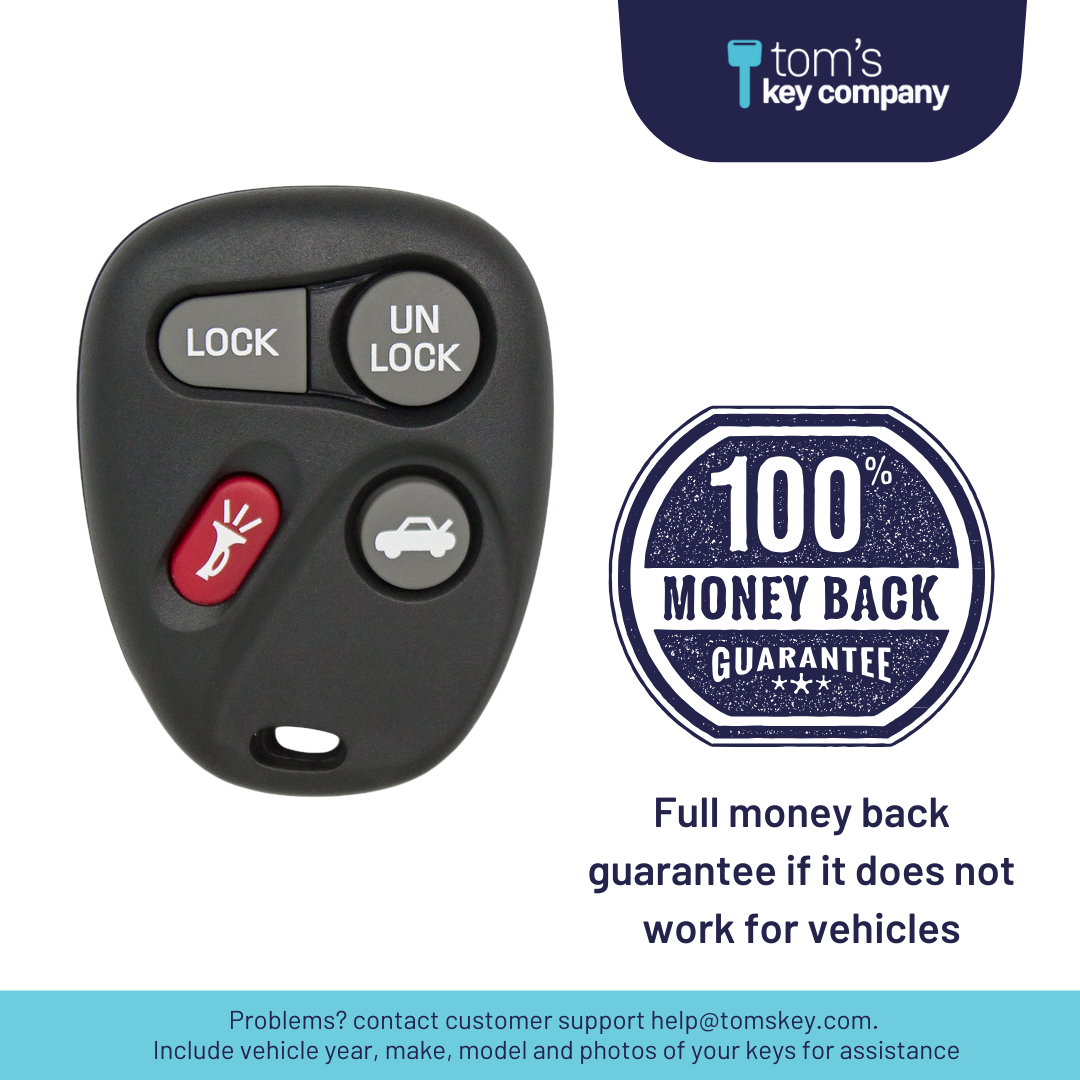 Ultimate Remote FOB Bundle with Programming Tool and Aftermarket 4 Button Remote FOB for Select Buick, Cadillac and Pontiac Vehicles (BUIFOB-4B-585-K-UKB)