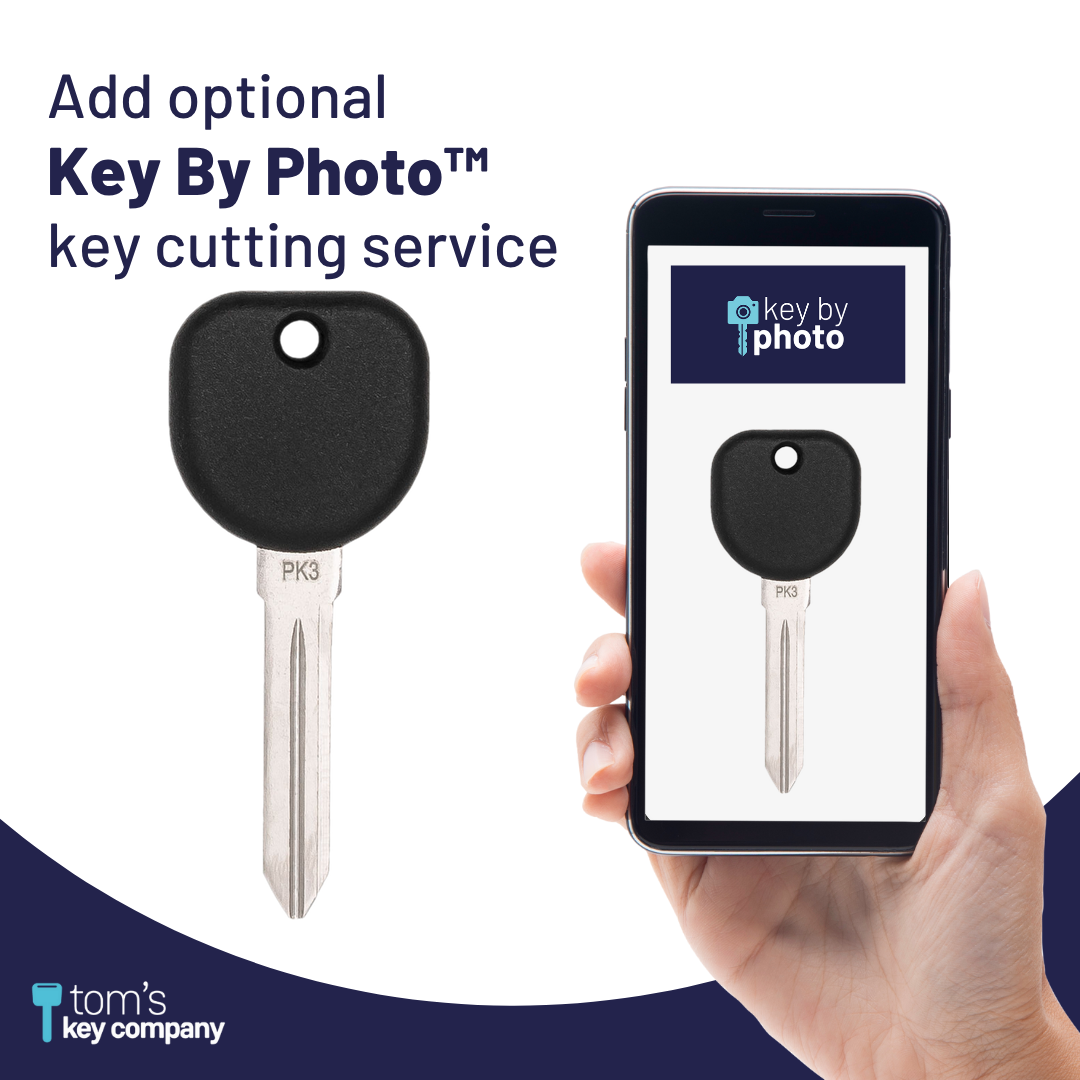 Brand New Aftermarket Transponder Key for Select Buick, Cadillac and Pontiac Vehicles (BUIKEY-9PT-K)