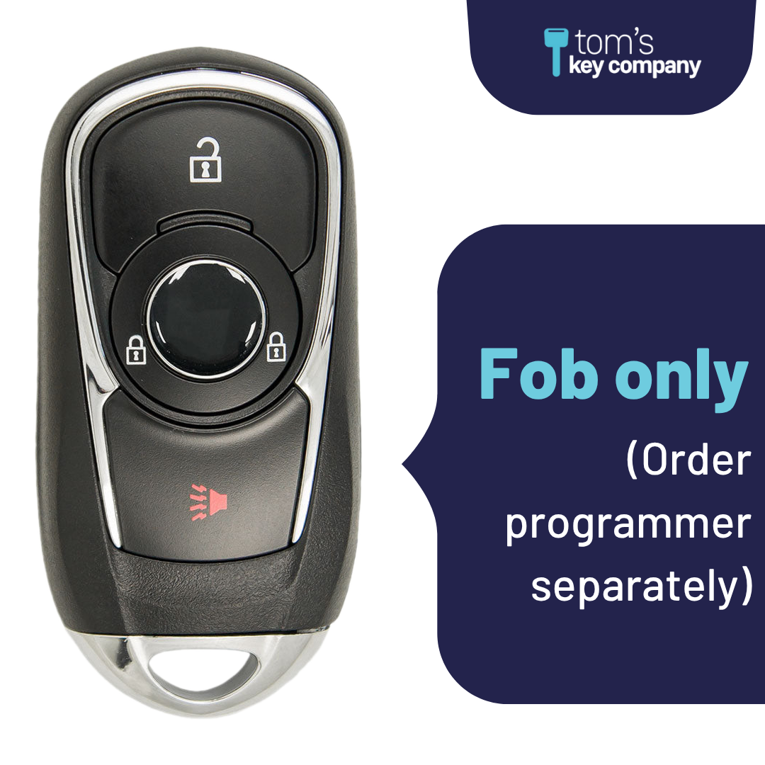 Brand New Aftermarket 3-Button Smart Key Fob with Lock, Unlock, Panic for Select Buick Vehicles (BUISK-3B-896-K)