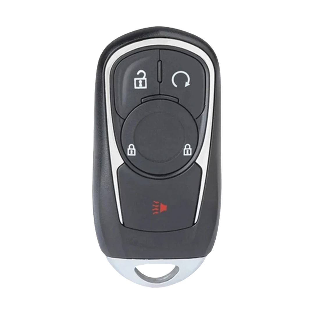 Like New Refurbished 4-Button Smart Key Fob with Lock, Unlock, Remote Start, Panic for Select Buick Vehicles (BUISK-4B-936-K)