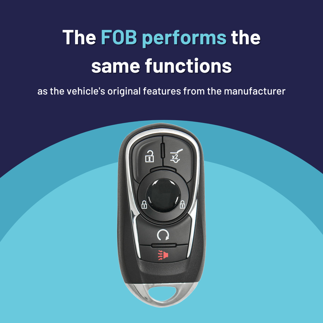 Ultimate Smart Key Bundle with Programming Tool, Refurbished 5-Button Smart Key Fob and Key By Photo for Select Buick Vehicles (BUISK-5B-895-K-UKB)