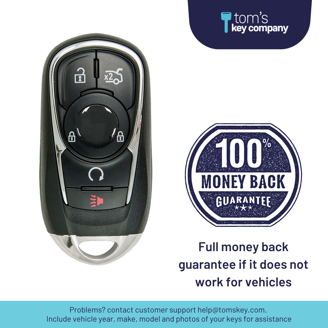Ultimate Smart Key Bundle with Programming Tool, Aftermarket 5-Button Smart Key Fob and Key By Photo for Select Buick Vehicles (BUISK-6B-857-K-UKB)