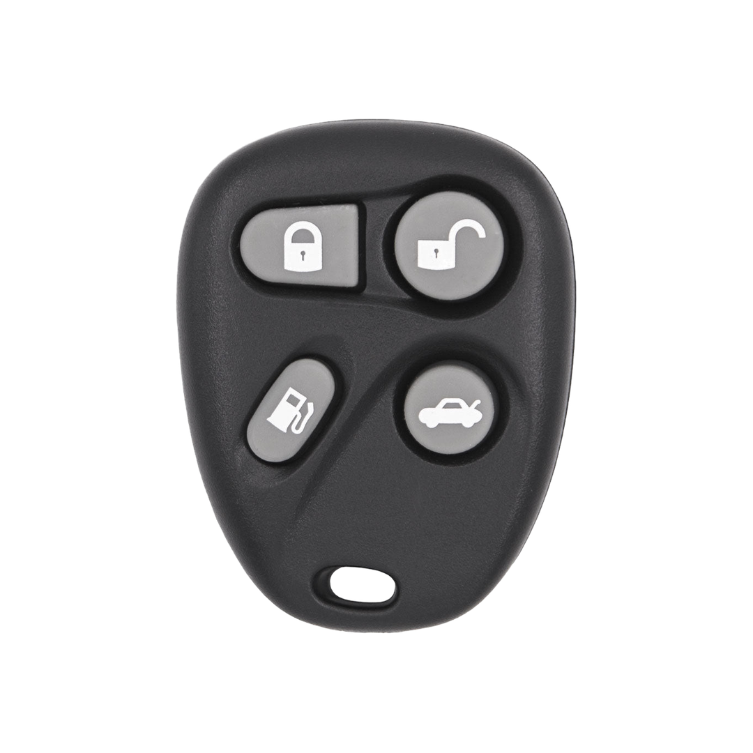 Brand New Aftermarket 4-Button Remote Fob with Lock, Unlock, Gas Cap, Trunk for Select Cadillac Vehicles (CADFOB-4B-105-K)