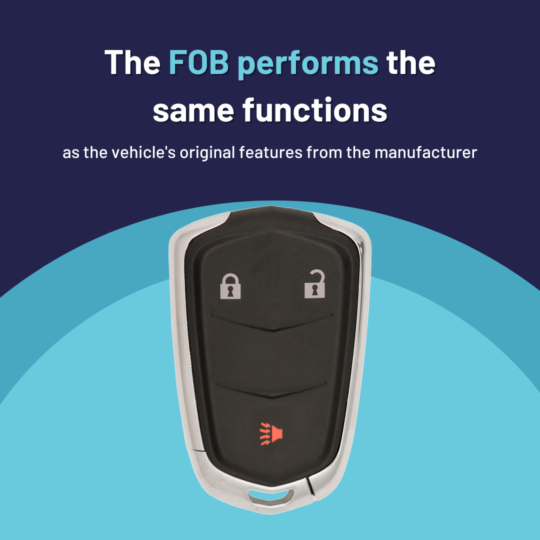 Ultimate Smart Key Bundle with Programming Tool, Refurbished 3-Button Smart Key Fob and Key By Photo for Select Cadillac Vehicles (CADSK-3B-175-K-UKB)