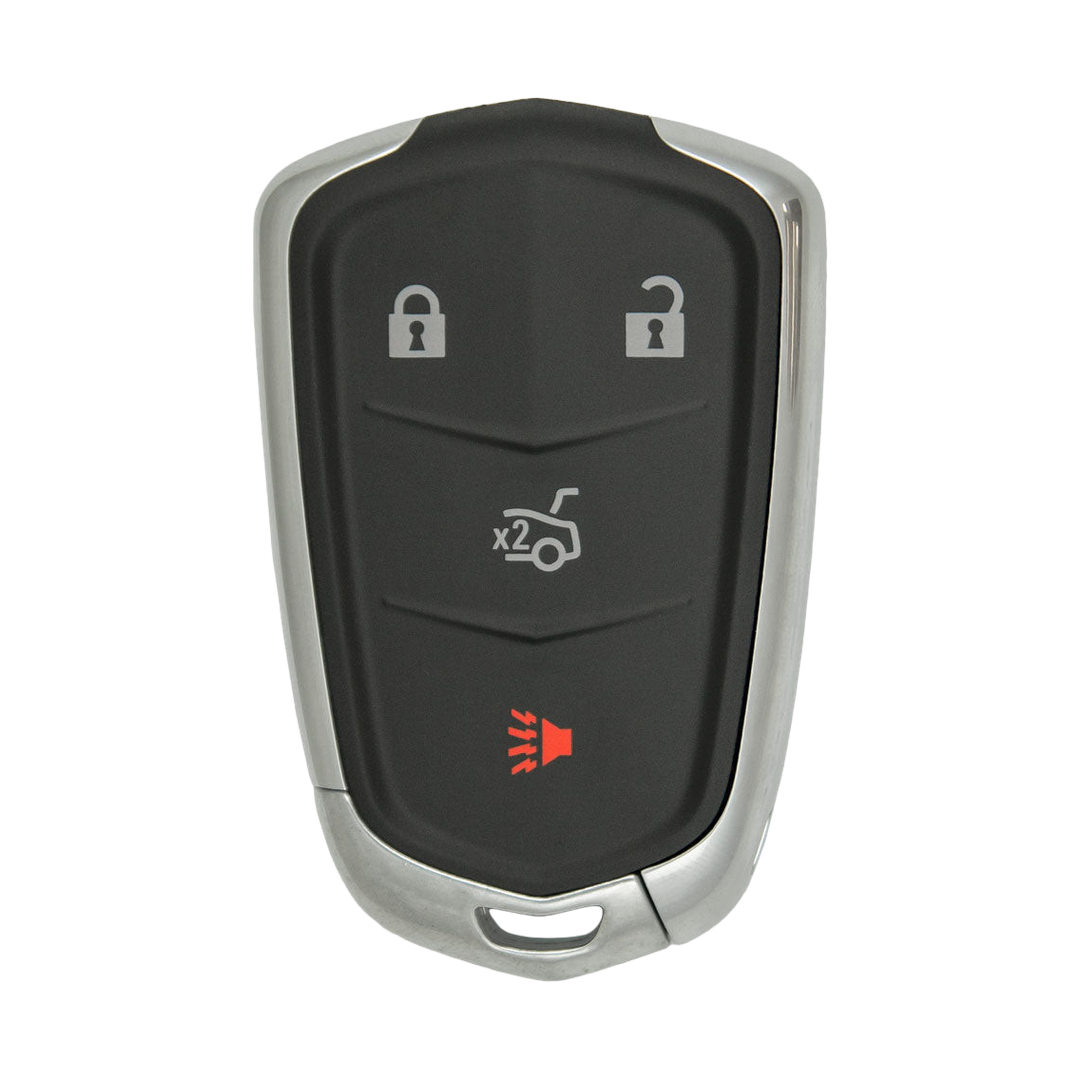 Brand New Aftermarket 4-Button Smart Key Fob with Lock, Unlock, Trunk, Panic for Select Cadillac Vehicles (CADSK-4B-172-K)