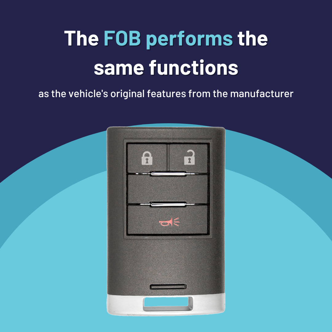 Ultimate Smart Key Bundle with Programming Tool, Refurbished 3-Button Smart Key Fob and Key By Photo for Select Cadillac Vehicles (CADSK- 3B-164-K-UKB)