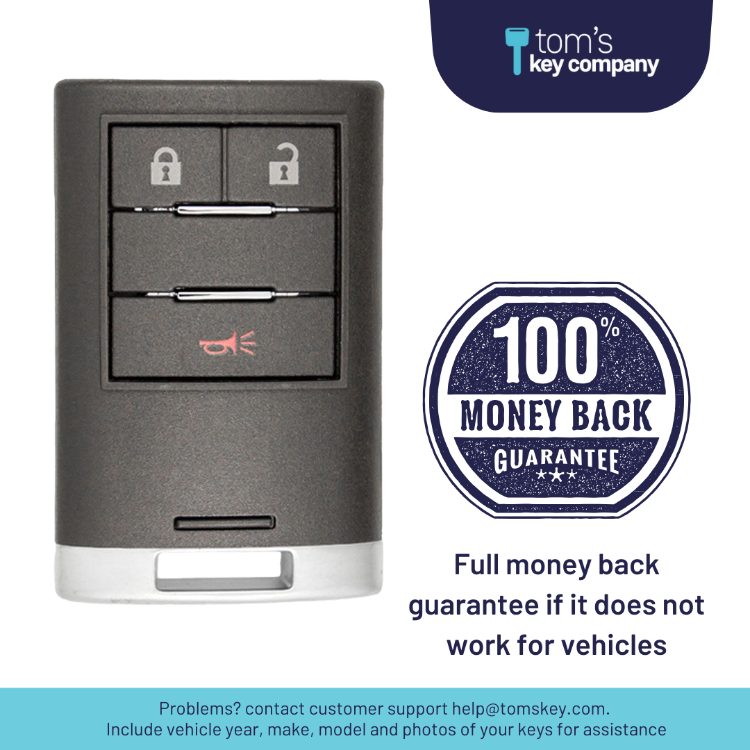 Ultimate Smart Key Bundle with Programming Tool, Refurbished 3-Button Smart Key Fob and Key By Photo for Select Cadillac Vehicles (CADSK- 3B-164-K-UKB)