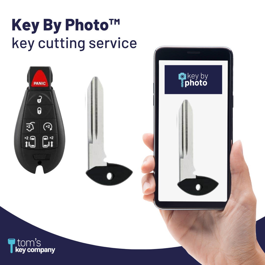 Ultimate Key Bundle DIY Car Key Replacement Kit with SimpleKey™ Programmer & Key By Photo™ Service | Chrysler, Dodge, Jeep, RAM, & Volkswagen with 7 Button Non-Proximity FOBIK