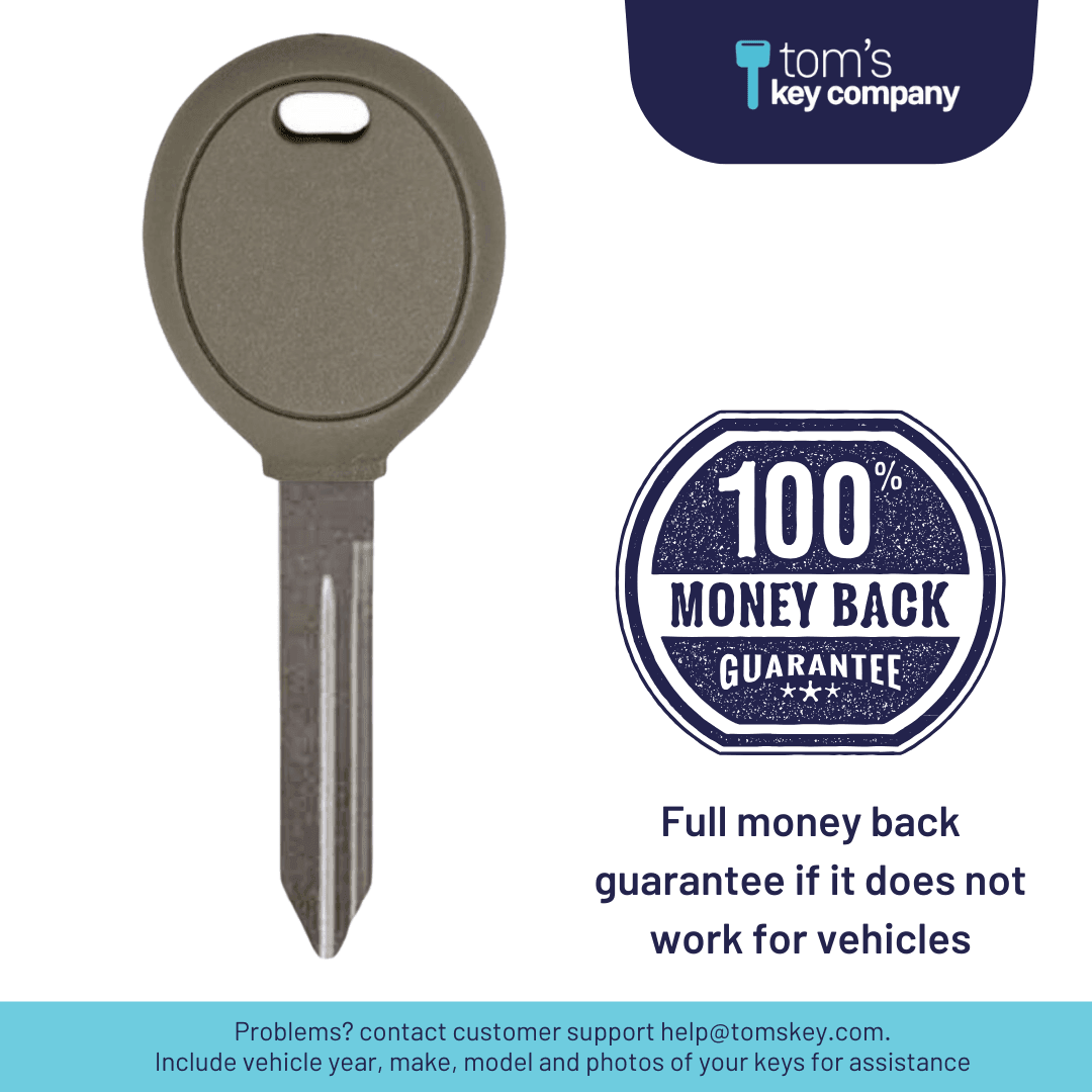 Brand New Aftermarket Transponder Key for Chrysler, Dodge, Jeep, & RAM Vehicles (CDJKEY-TEX-4D64)