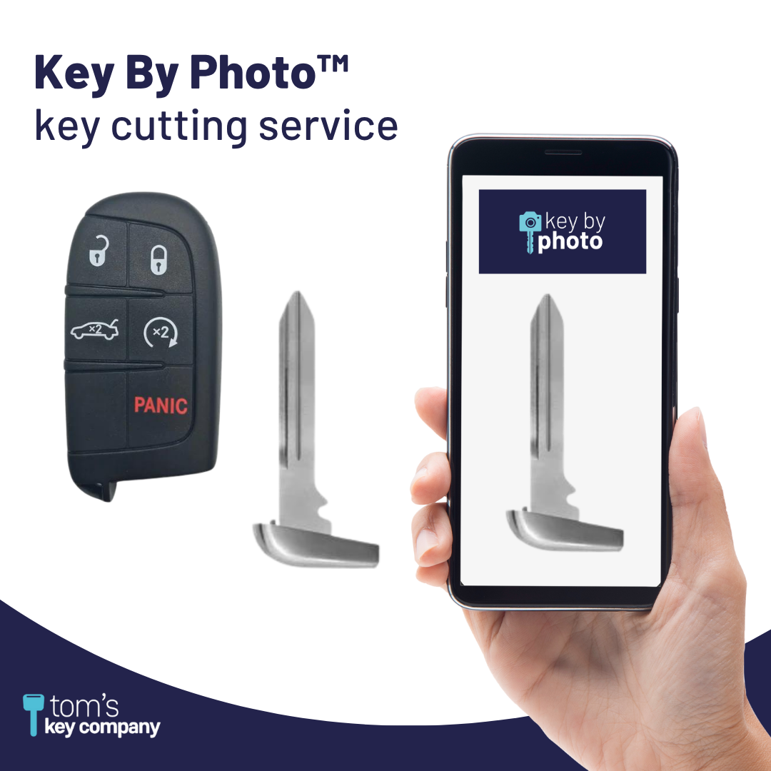 Ultimate Key Bundle DIY Car Key Replacement Kit with SimpleKey™ Programmer & Key By Photo™ Service | Select Chrysler, Dodge, Jeep and Ram with 5 Button Smart Key with Remote Start and Trunk Release Feature (CDSK-E5TRZ0SK-KBP-UKB)