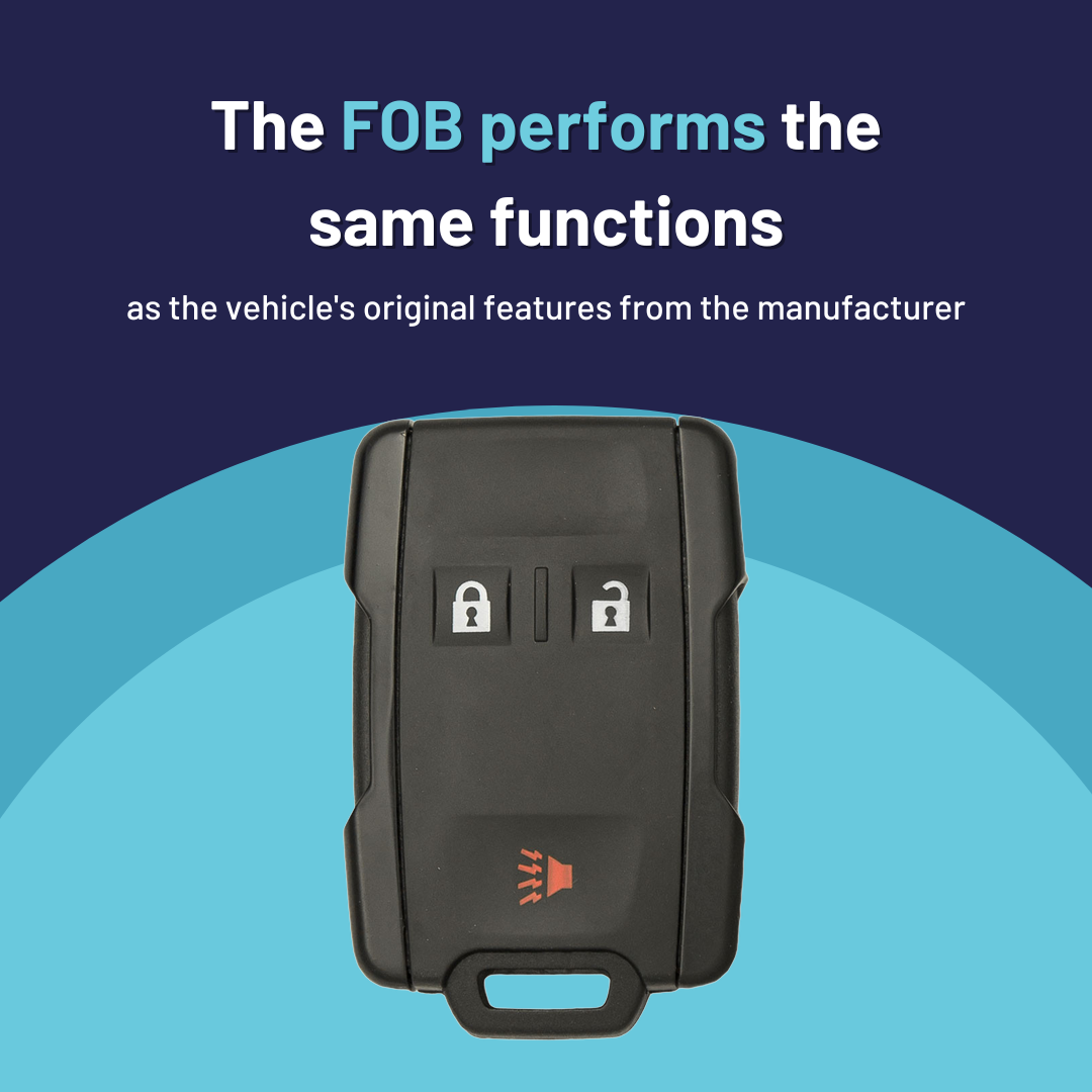 Ultimate Remote FOB Bundle with Programming Tool and Aftermarket 3 Button Remote FOB for Select Chevrolet and GMC Vehicles (CHEFOB-3B-906-K-UKB)