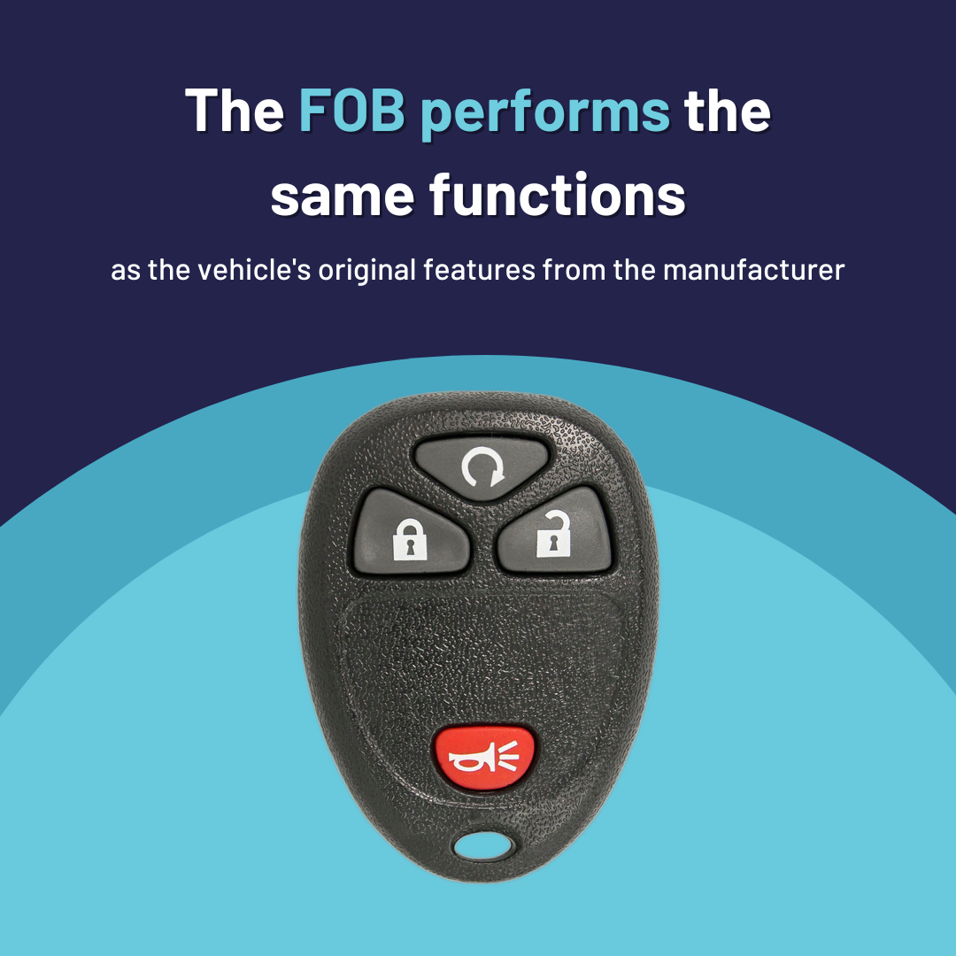 Ultimate Remote FOB Bundle with Programming Tool and Aftermarket 4 Button Remote FOB for Select Chevrolet, GMC and Hummer Vehicles (CHEFOB-4B-TR-697-K-UKB)