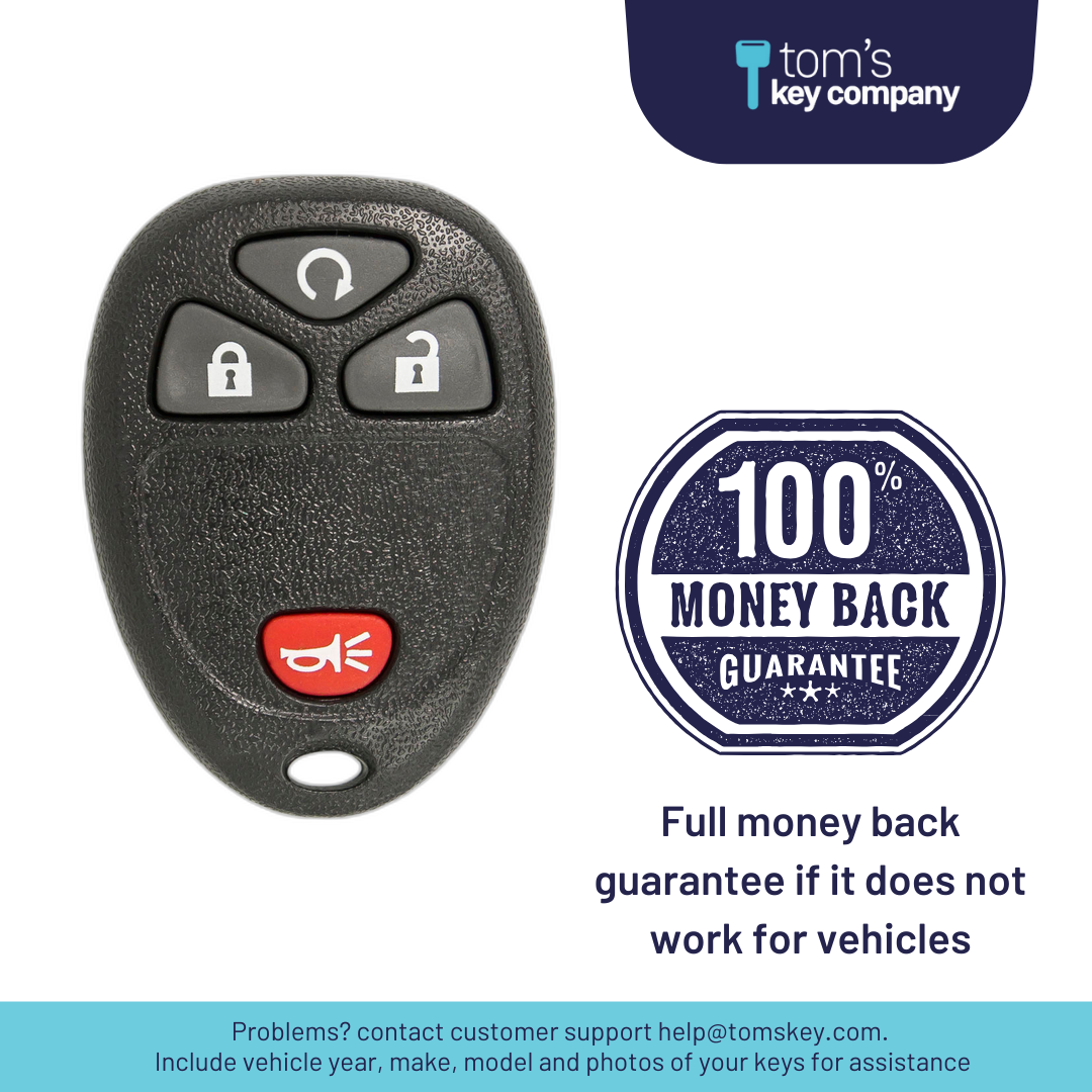 Ultimate Remote FOB Bundle with Programming Tool and Aftermarket 4 Button Remote FOB for Select Chevrolet, GMC and Hummer Vehicles (CHEFOB-4B-TR-697-K-UKB)