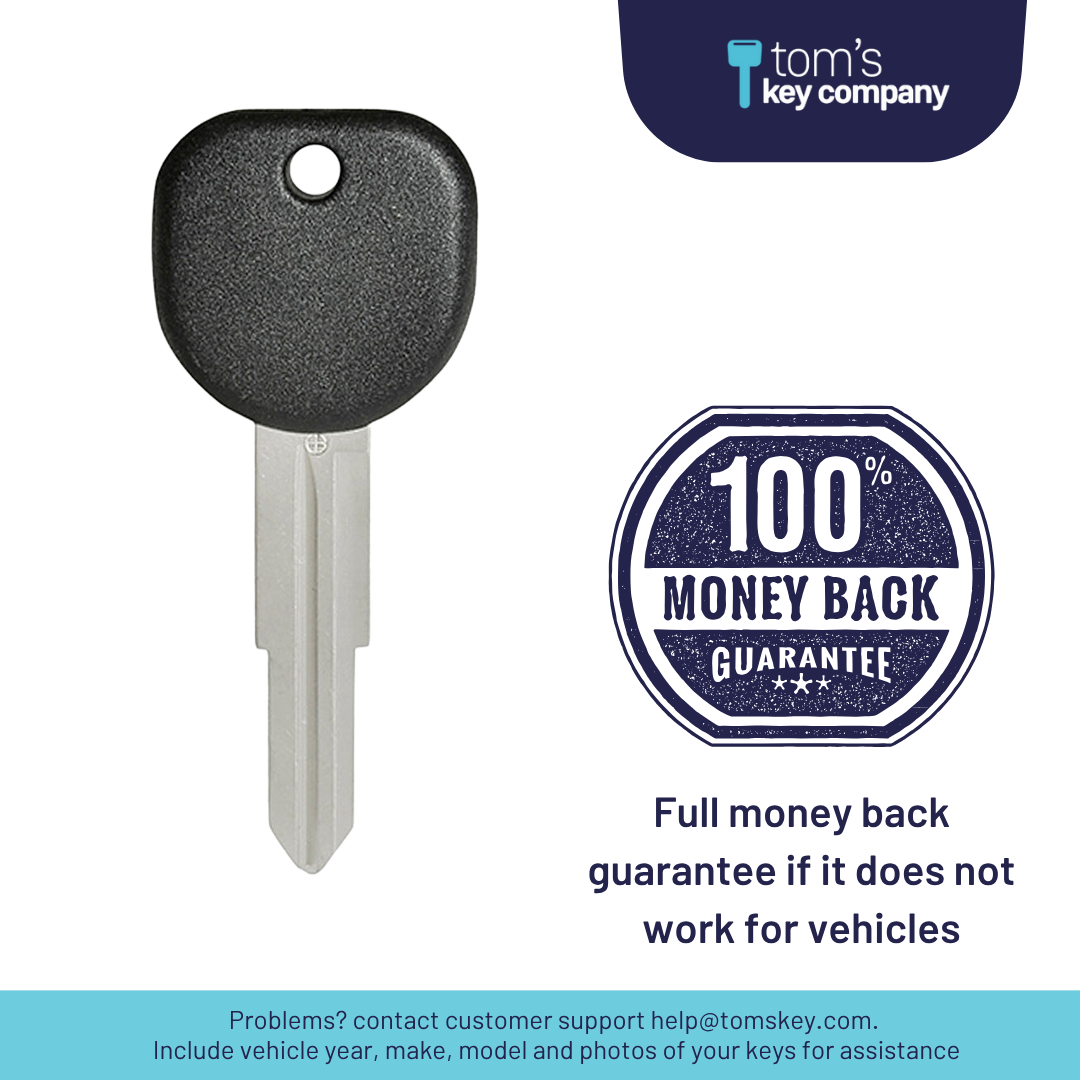 Brand New Aftermarket Transponder Key for Select Chevrolet and Saturn Vehicles (CHEKEY-114-K)