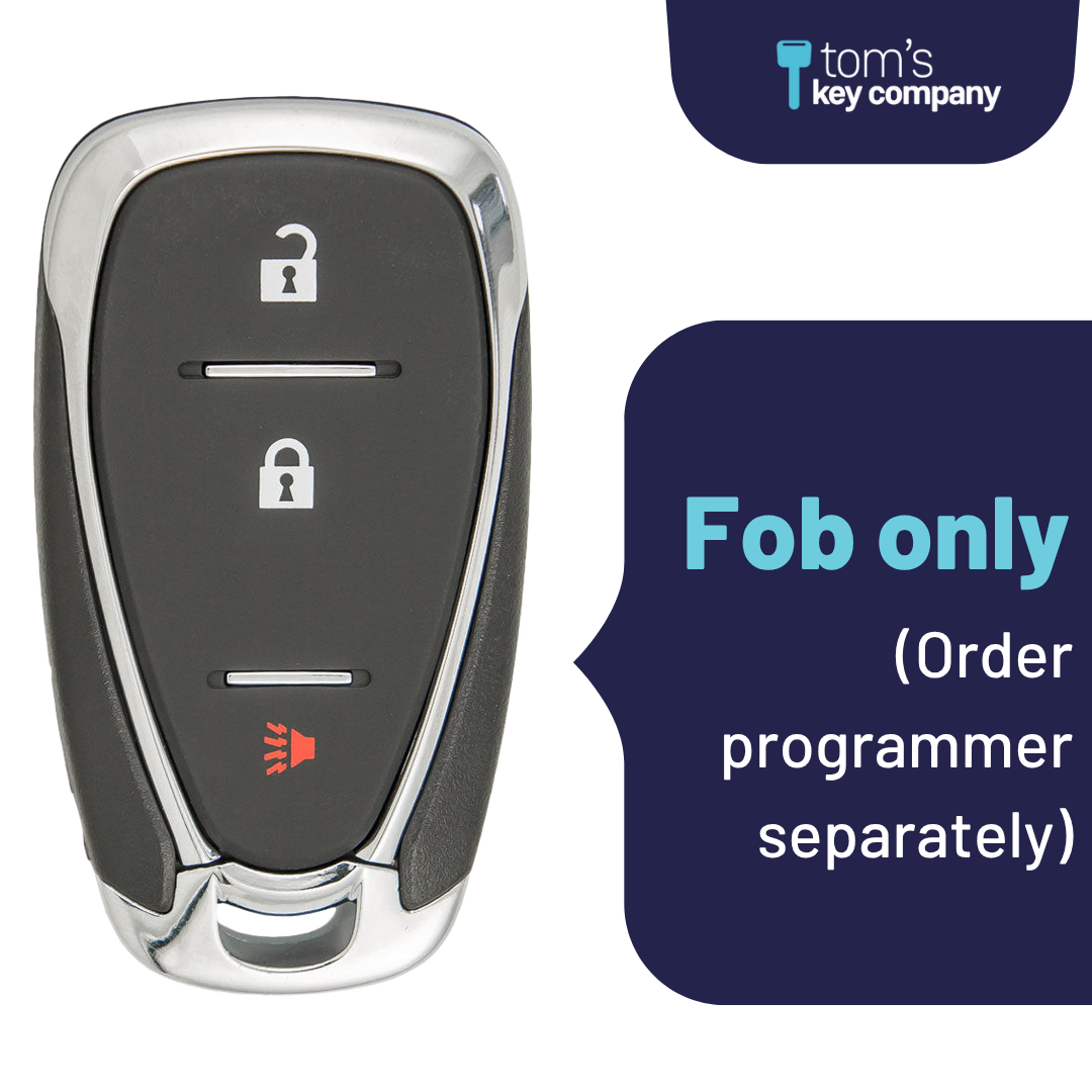 Brand New Aftermarket 3-Button Smart Key Fob with Lock, Unlock, Panic for Select Chevrolet Vehicles (CHESK-3B-892-K)