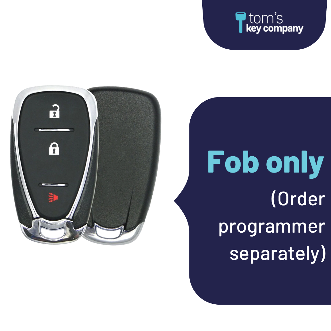 Brand New Aftermarket 3-Button Smart Key Fob with Lock, Unlock, Panic for Select Chevrolet Vehicles (CHESK-3B-924-K)