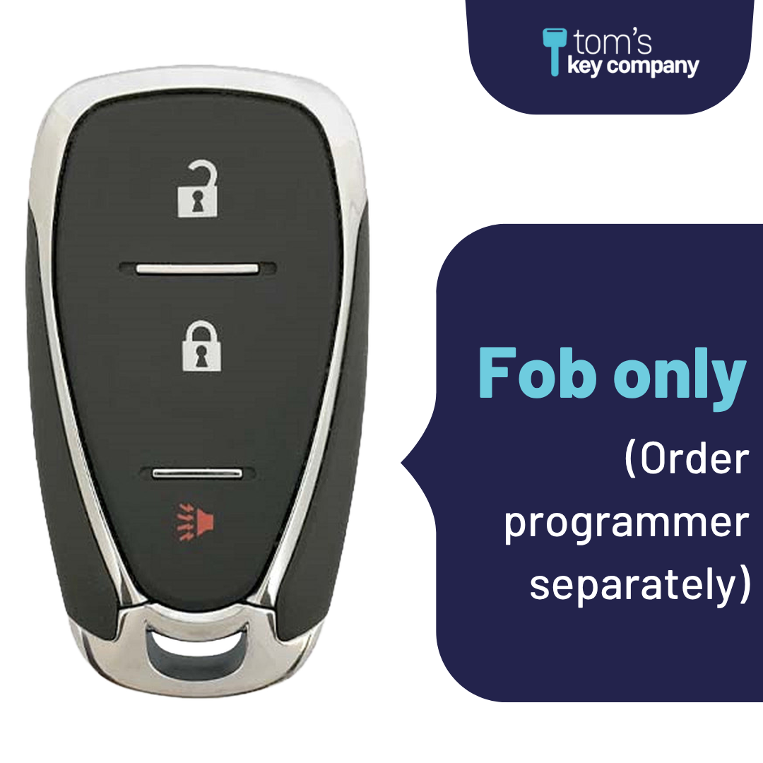 Like New Refurbished 3-Button Smart Key Fob with Lock, Unlock, Panic for Select Chevrolet Vehicles (CHESK-3B-924-REF-K)