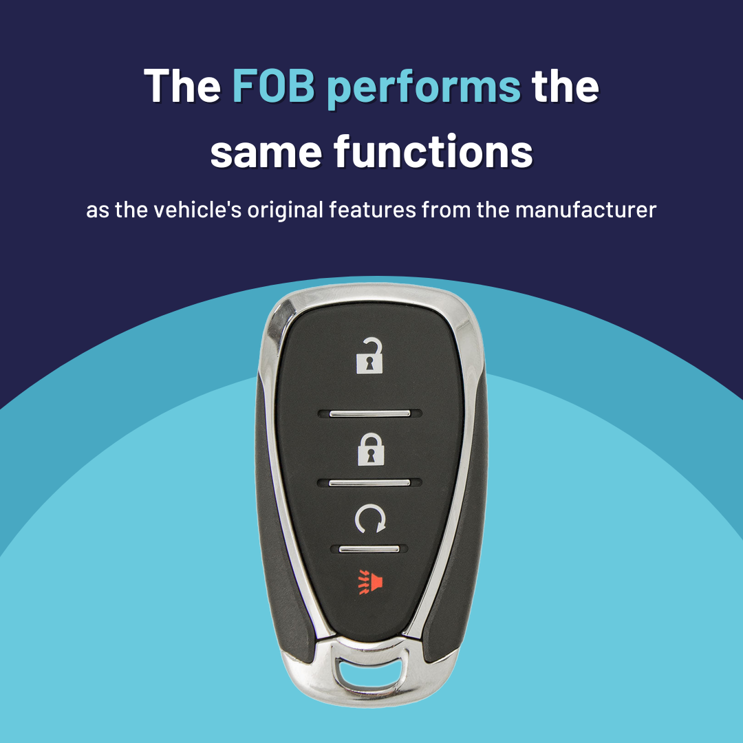 Ultimate Smart Key Bundle with Programming Tool, Refurbished 4-Button Smart Key Fob and Key By Photo for Select Chevrolet Vehicles (CHESK-4B-RS-863-K-UKB)