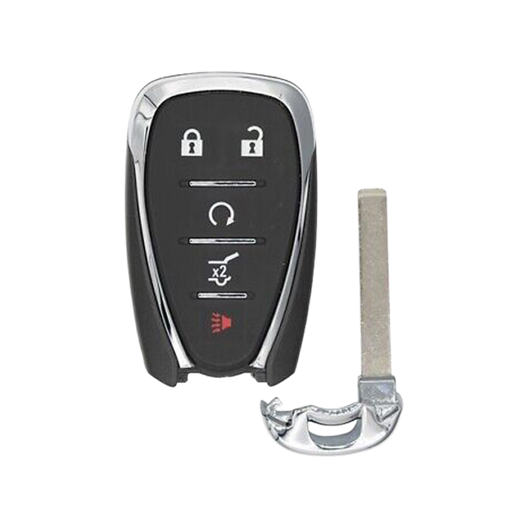 Brand New Aftermarket 5-Button Smart Key Fob with Lock, Unlock, Hatch, Remote Start, Panic for Select Chevrolet Vehicles (CHESK-5B-921-K)
