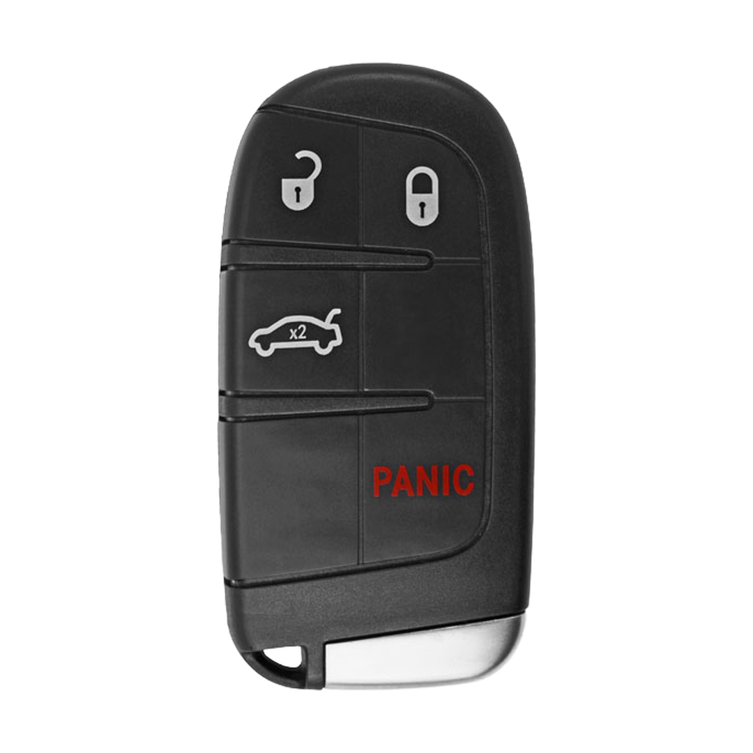 Brand New Aftermarket 4-Button Smart Key Fob with Lock, Unlock, Trunk, Panic for Select Chrysler and Dodge Vehicles (CHRSK-4B-603-K)