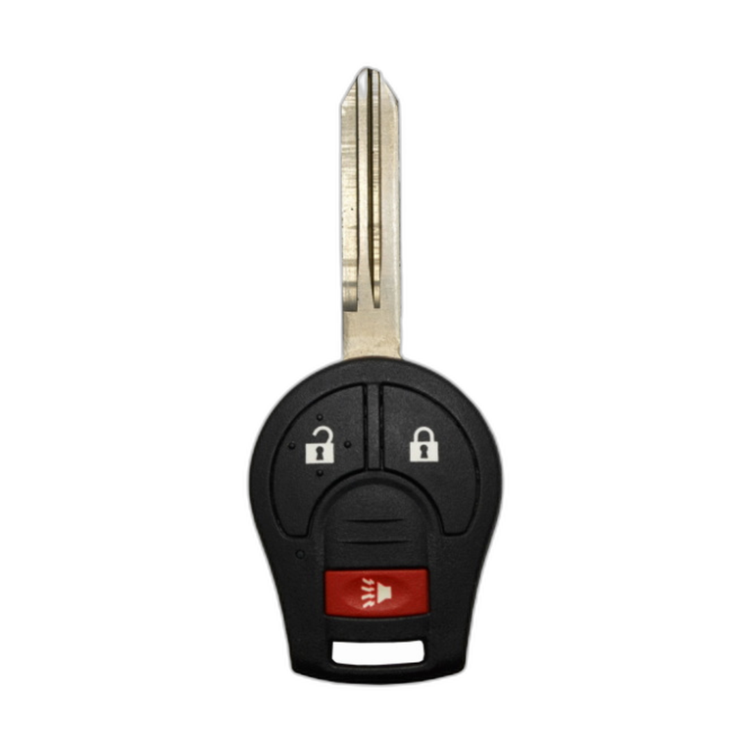 Brand New Aftermarket 3-Button Remote Key with Lock, Unlock, Panic for Select Nissan Vehicles (CWTWB1U751-3B)