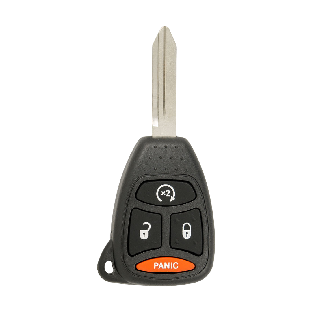 Brand New Aftermarket 4-Button Remote Key with Lock, Unlock, Remote Start, Panic for Select Chrysler, Dodge and RAM Vehicles (DODCK-4B-889-K)