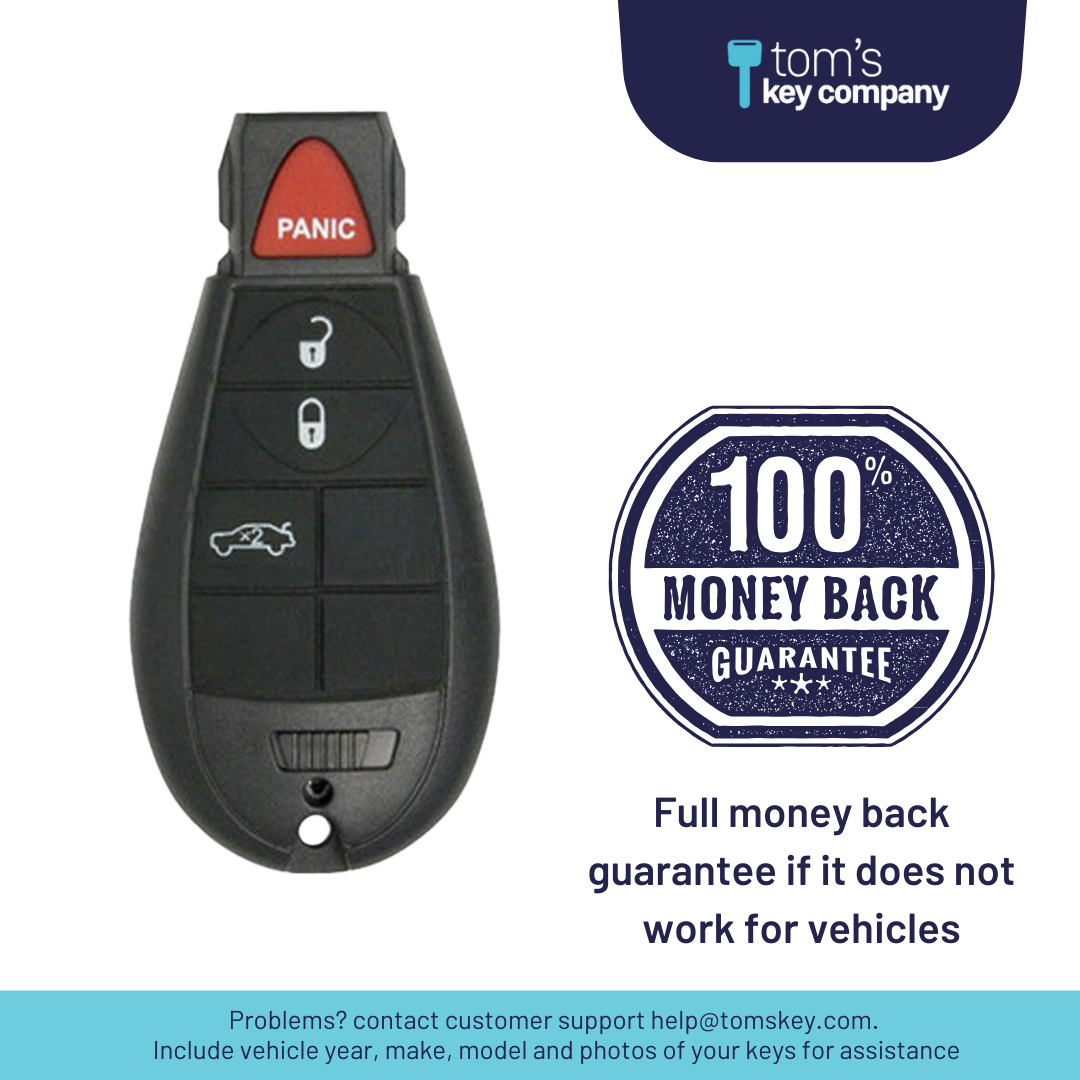 Ultimate FOBIK Bundle with Programming Tool, Refurbished 4-Button FOBIK and Key By Photo for Select Dodge Vehicles (DODFOBIK-4B-RS-2-REF-K-UKB)