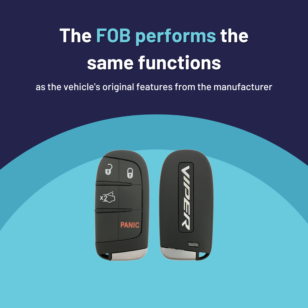 Ultimate Smart Key Bundle with Programming Tool, Refurbished 4-Button Smart Key Fob and Key By Photo for Select Dodge Vehicles (DODSK-4B-TR-1619-REF-K-UKB)