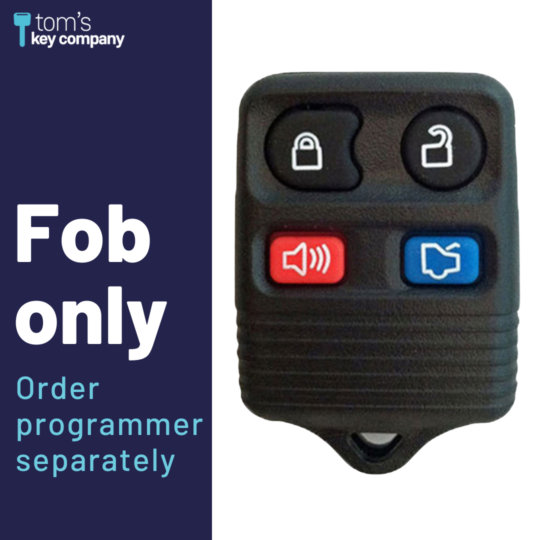 Brand New Aftermarket 4 Button Remote Fob with Trunk Release for Select Ford Vehicles