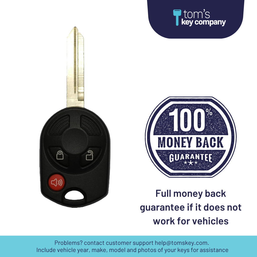 Like New Refurbished 3-Button Remote Key with Lock, Unlock, Panic for Select Mazda Vehicles (FORCK-3B-R7016-RC-K)