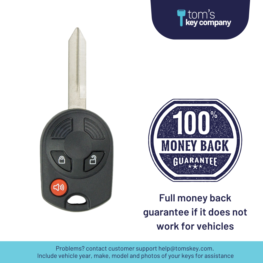 Ultimate Remote Key Bundle with Programming Tool, Aftermarket 3-Button Remote Key and Key By Photo for Select Ford Vehicles (FORCK-3B-R7043-K-UKB)