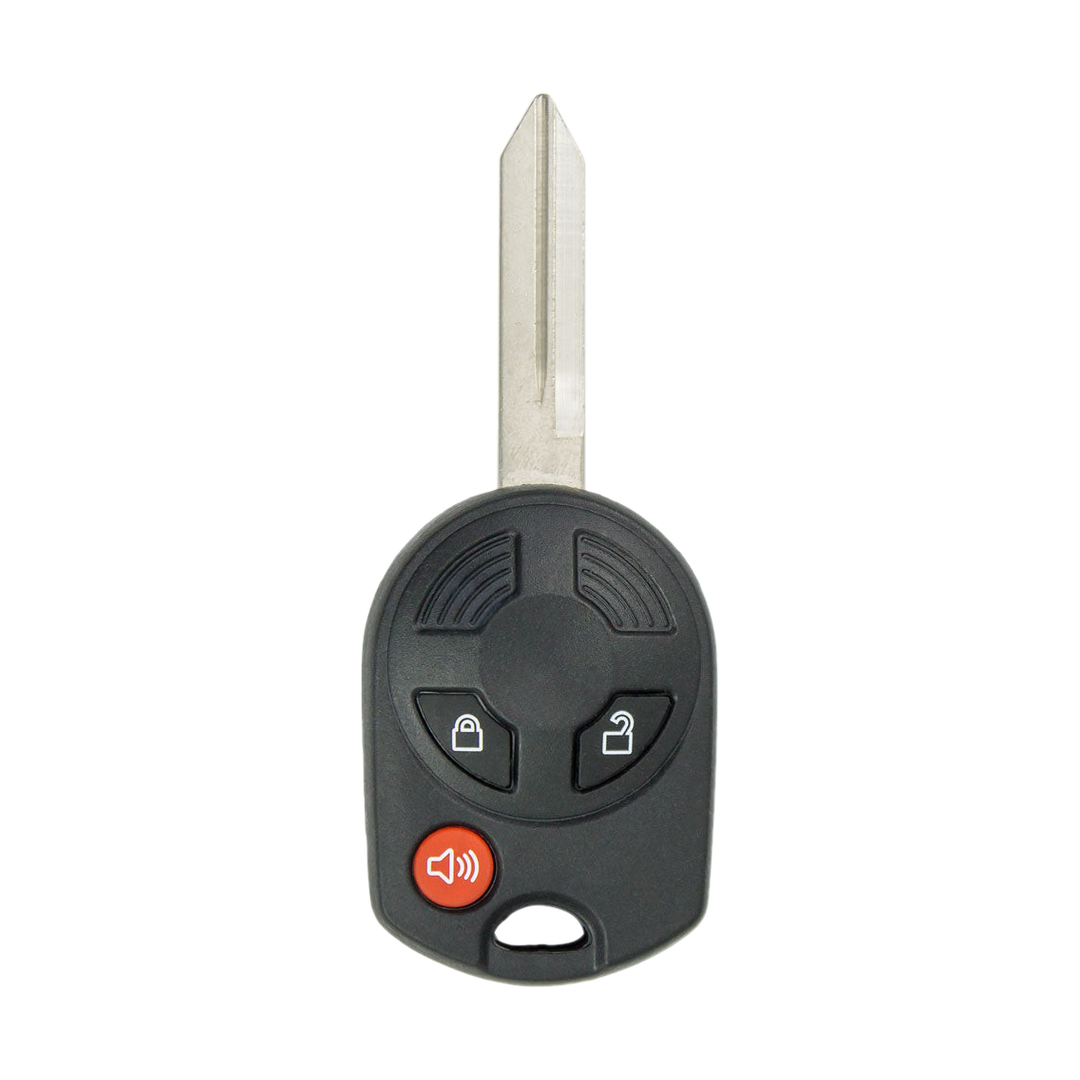 Brand New Aftermarket 3-Button Remote Key with Lock, Unlock, Panic for Select Ford Vehicles (FORCK-3B-R7043-K)